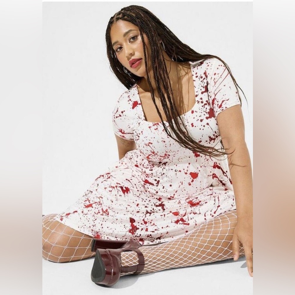 Torrid Halloween Blood Splatter Dress NWT Size 2